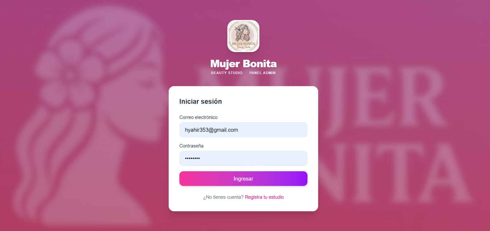 Panel login