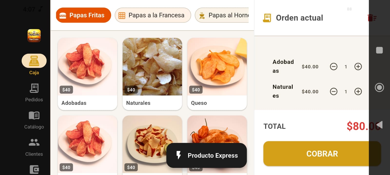Sistema POS — PapaCuates